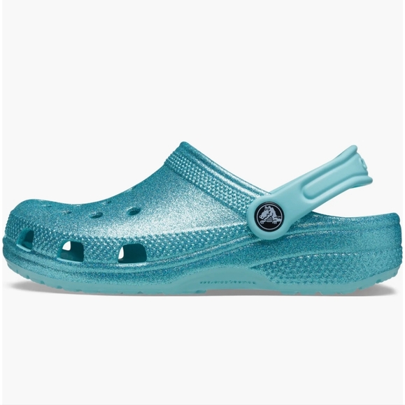 ☆Crocs Blue Iridescent Glitter Crocs☆ - Picture 4 of 6